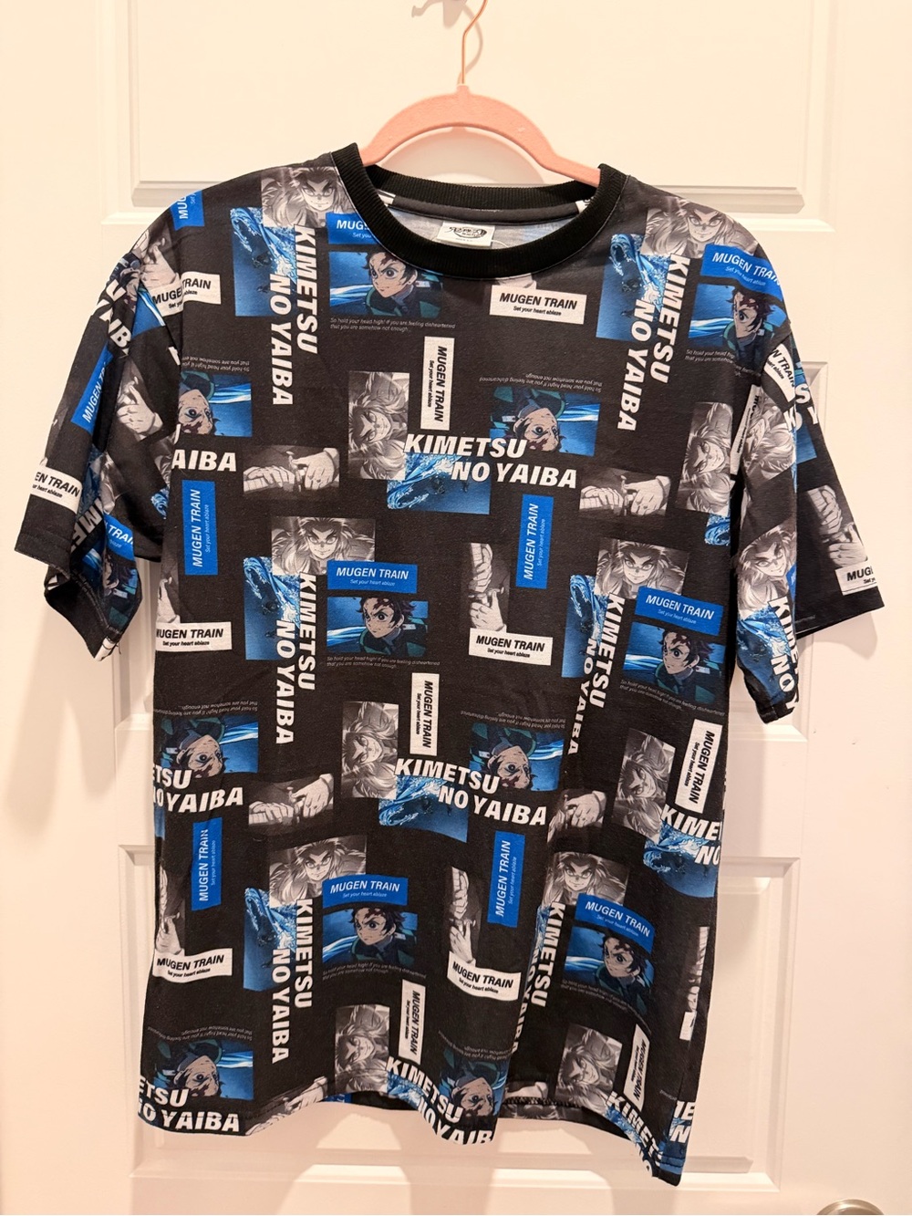 Demon Slayer Kimetsu No Yaiba Black & Blue Graphic Tee